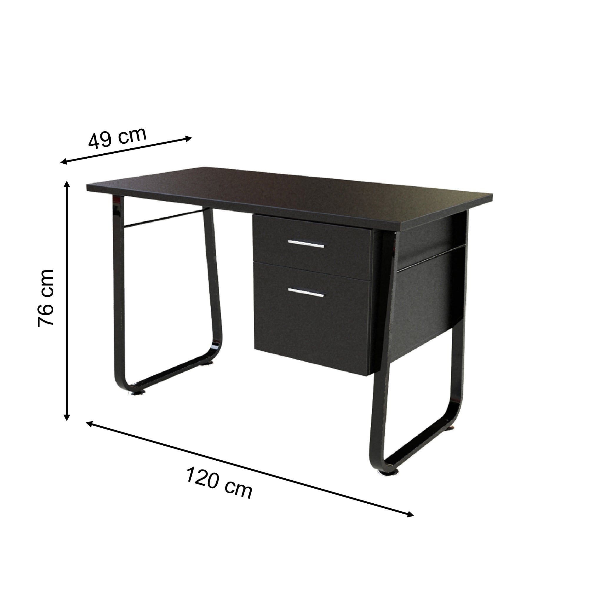 Escritorio con gaveteros diseño moderno madera y metal – alta durabilidad