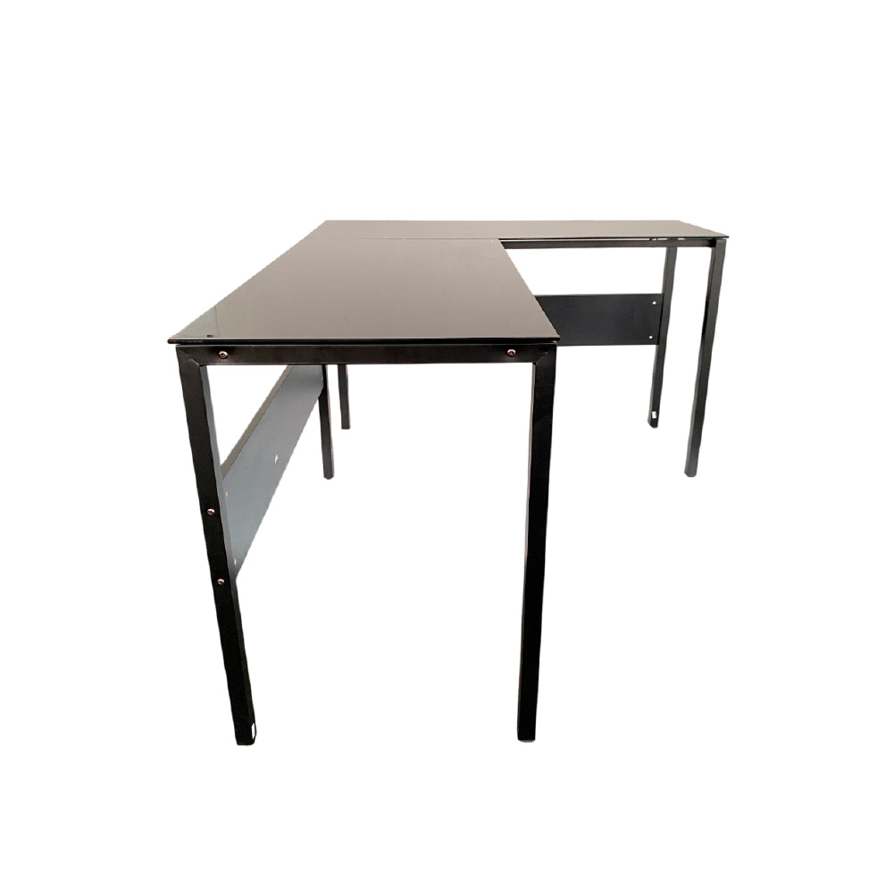 Escritorio de vidrio en L Diseño Moderno - CT-3873