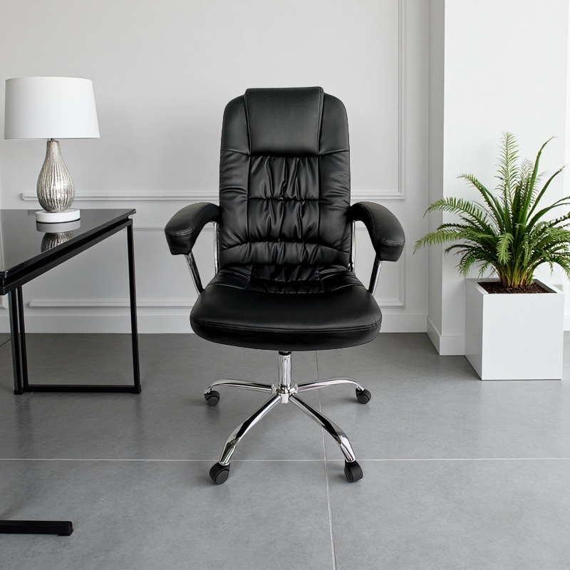 Silla  Premium Gerencial En Cuero Sintético - Pandora