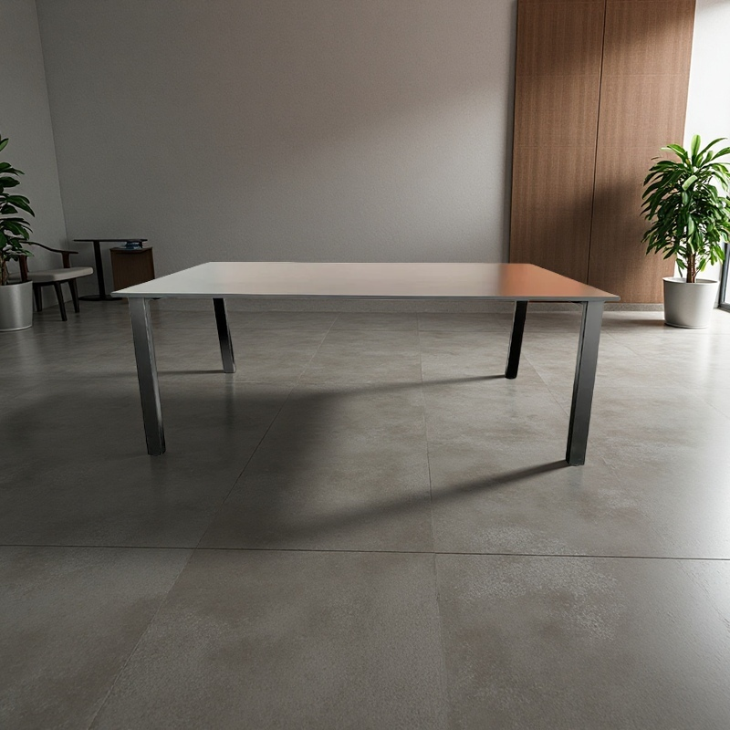 Mesa de junta moderna con estructura metálica - CT-3854