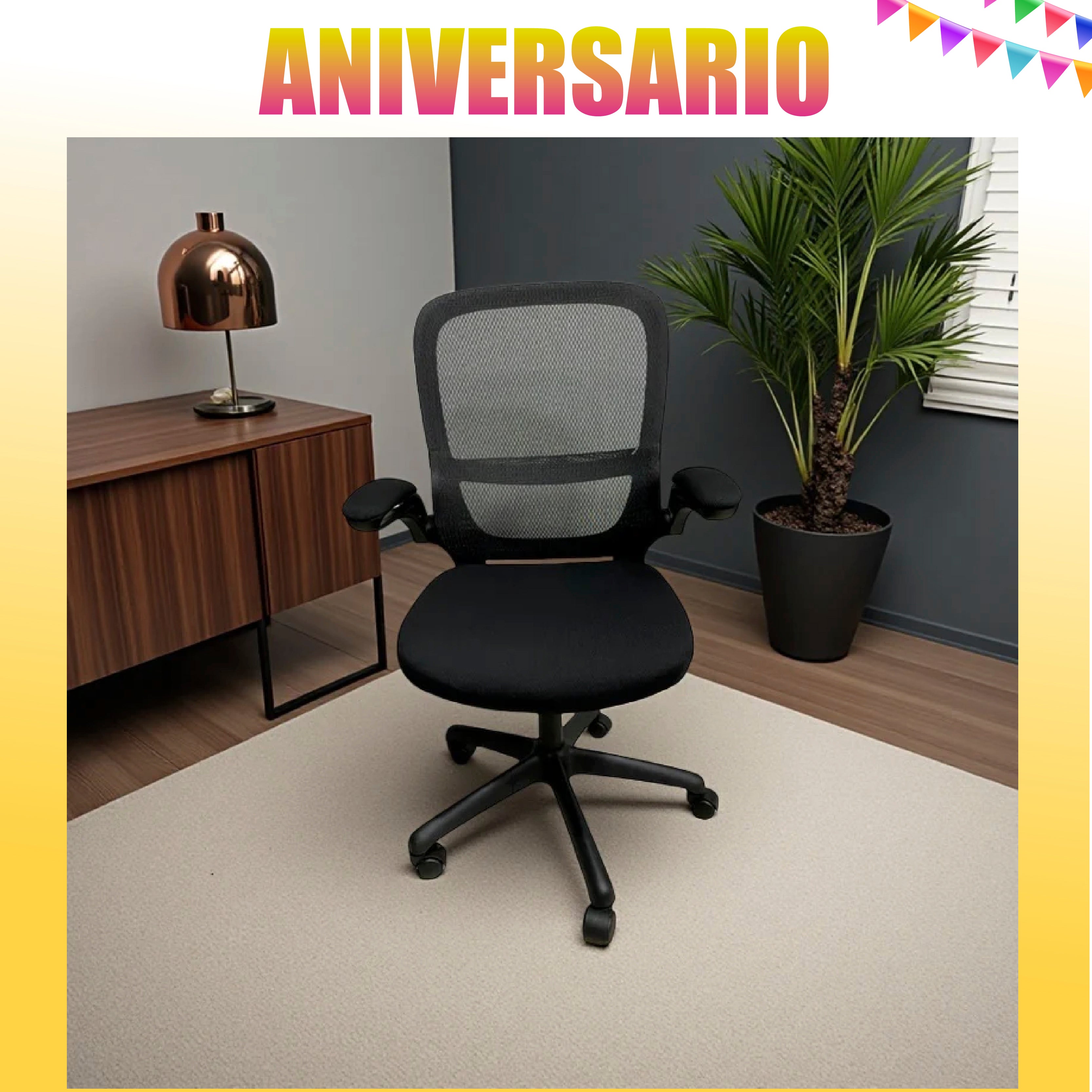 Silla Kata - De Espaldar Alto con Brazos Ajustable