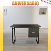 Escritorio con gaveteros diseño moderno madera y metal – alta durabilidad