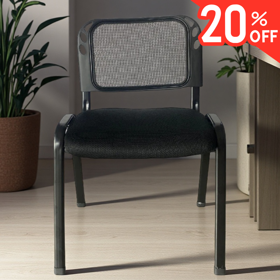 Silla Visitante Ergonómica de Oficina - Respaldo en Malla