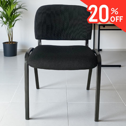 Silla Visitante Tapizada HLM303 –  Estilo Ejecutivo