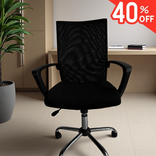 Silla Emily -  Ergonómica con Respaldo Alto de Malla y Apoyabrazos