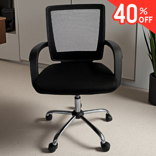 Silla Apolo -  Ergonómica con Respaldo de Malla y Apoyabrazos Integrados