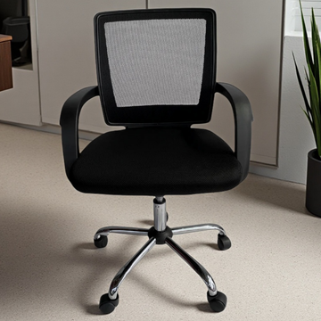 Silla -  Ergonómica con Respaldo de Malla y Apoyabrazos Integrados -  Apolo