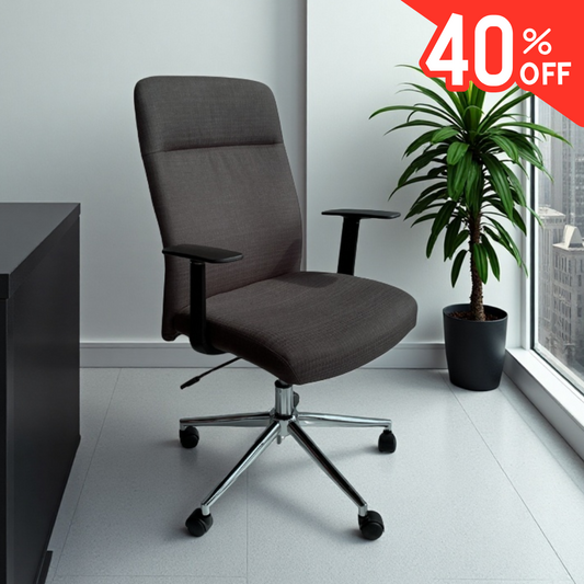 Silla Verona - Ejecutiva Ergonómica con Respaldo Alto y Base Metálica
