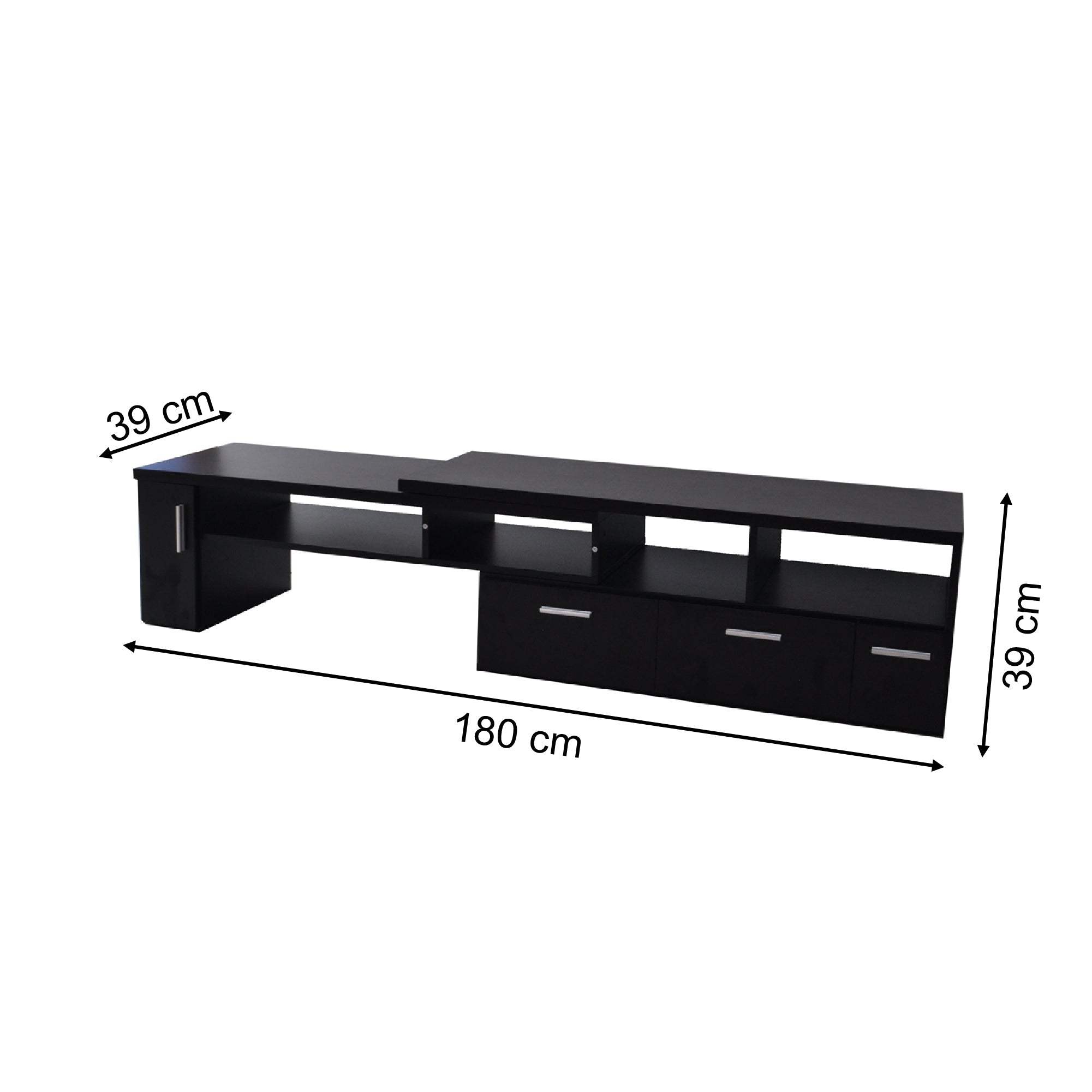 ULTIMAS UNIDADES - Mueble para televisor - moderno color negro – versátil y duradero