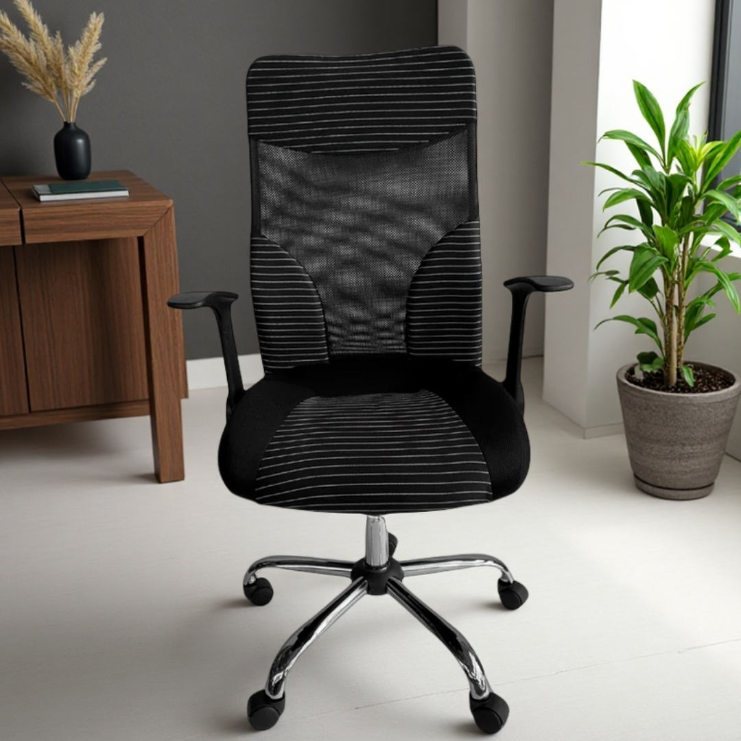 Silla Ergonómica con Respaldo Alto y Soporte Lumbar - Alexa