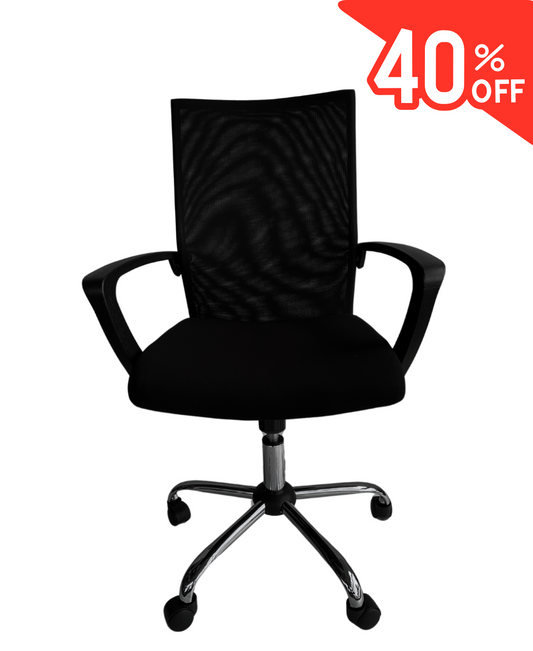 Silla de Oficina Ergonómica con Respaldo Alto de Malla y Apoyabrazos