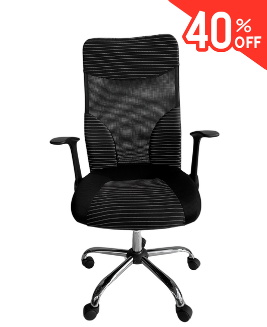 Silla Ejecutiva Ergonómica con Respaldo Alto y Soporte Lumbar