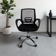 Silla Ergonómica con Respaldo de Malla y Base Cromada - Rafaela