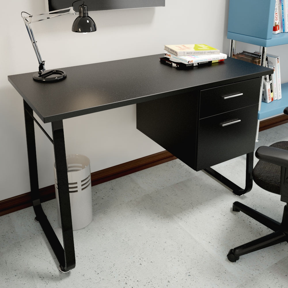 Escritorio con gaveteros diseño moderno madera y metal – alta durabilidad
