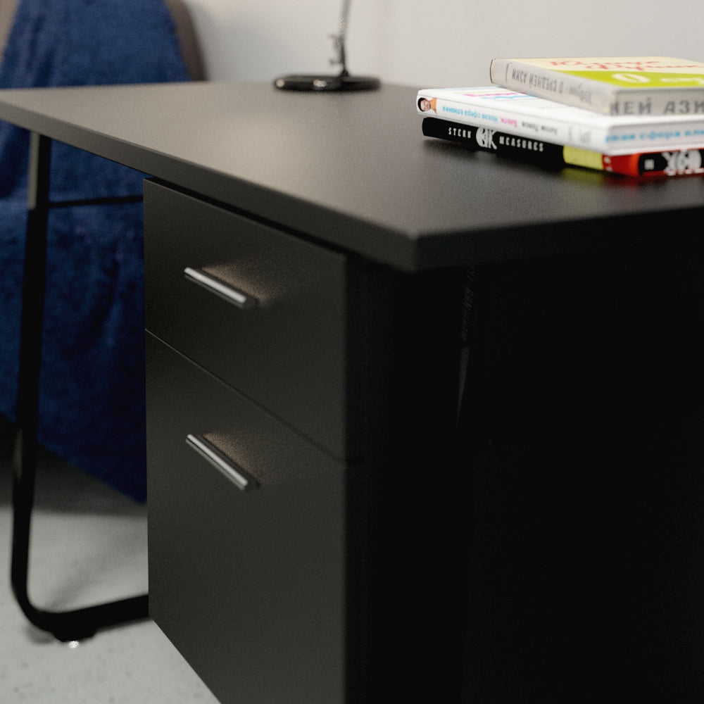 Escritorio con gaveteros diseño moderno madera y metal – alta durabilidad