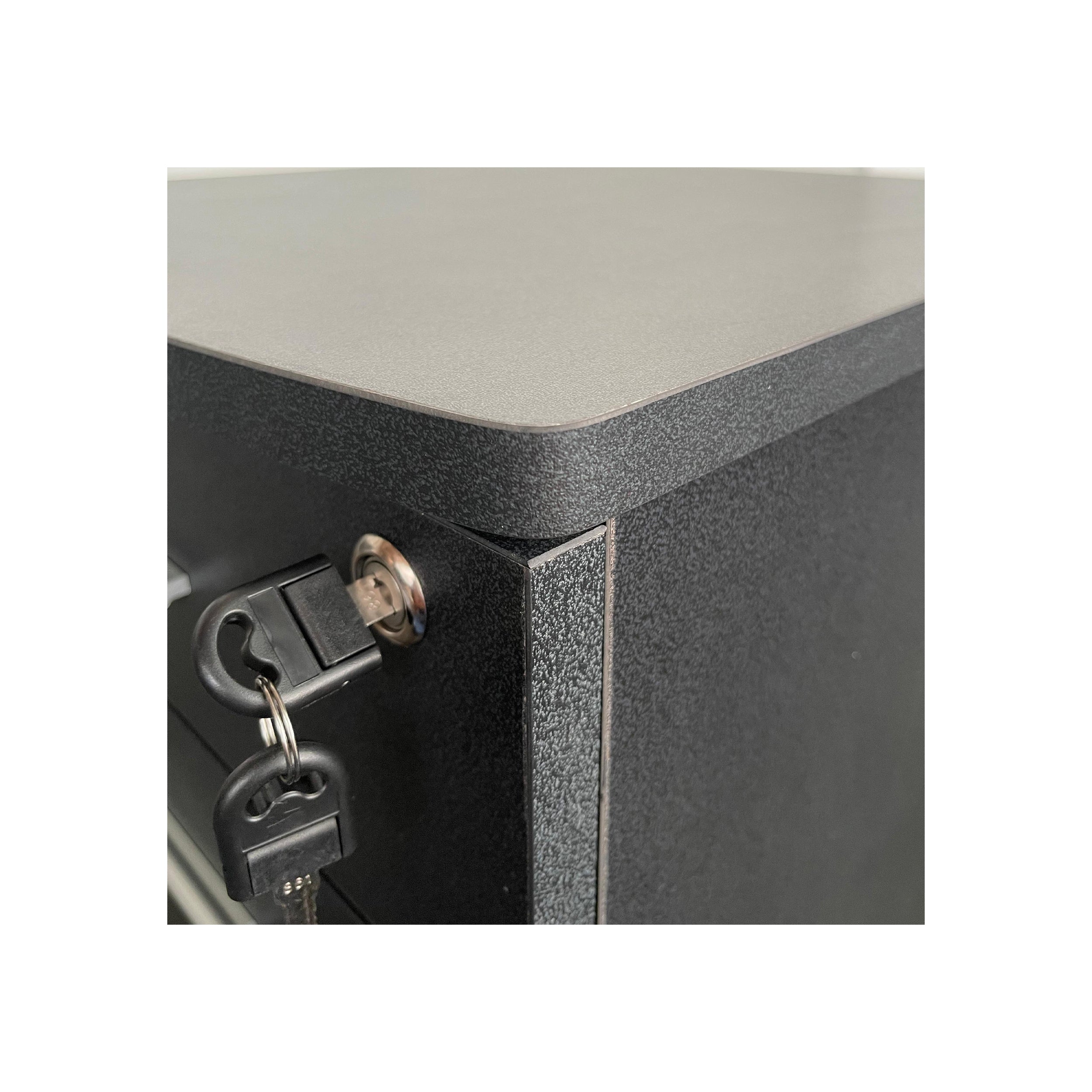 Gavetero   En Melamina con Rodachinas  - Negro S01B