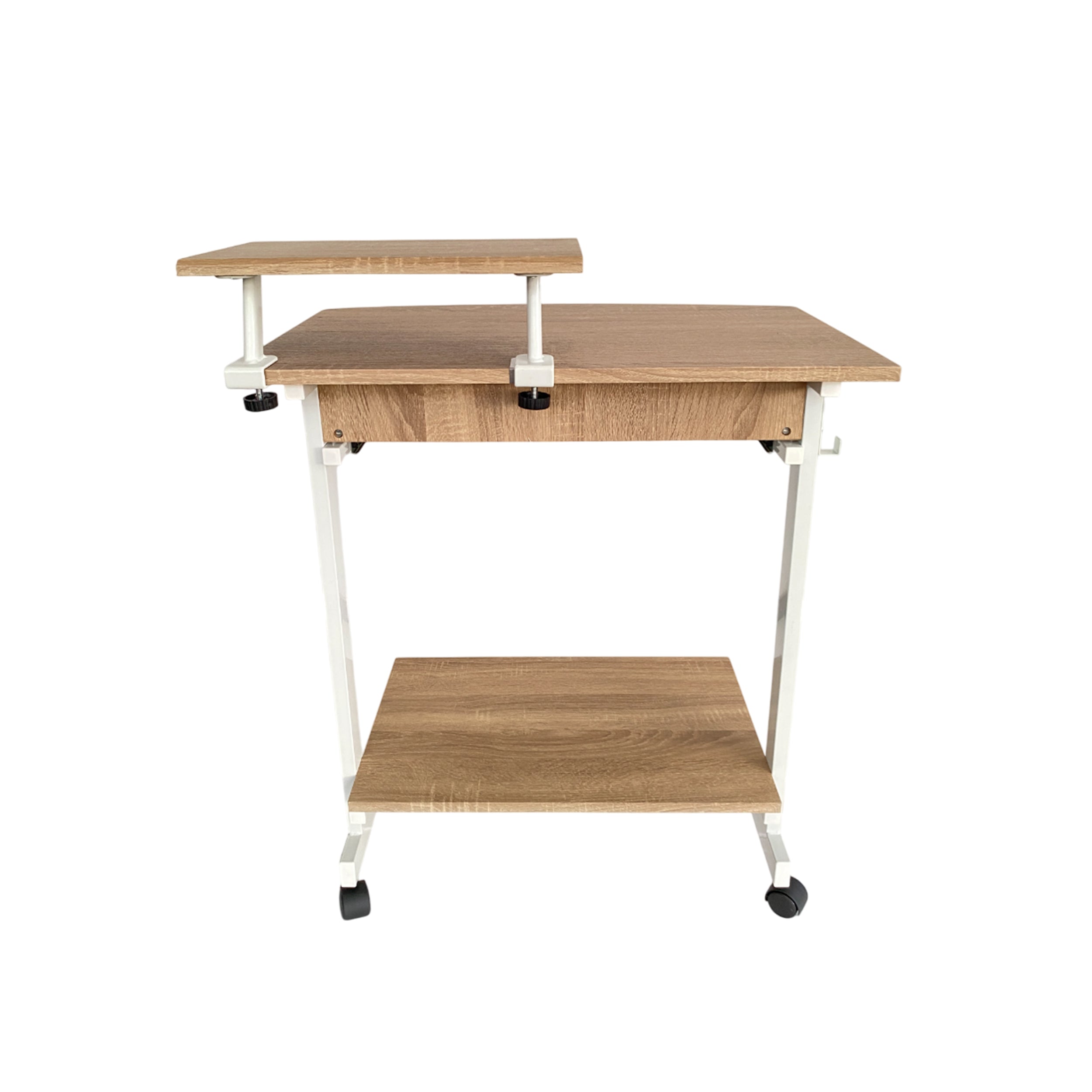 Escritorio versátil elegante color beige madera y metal - CT-2018