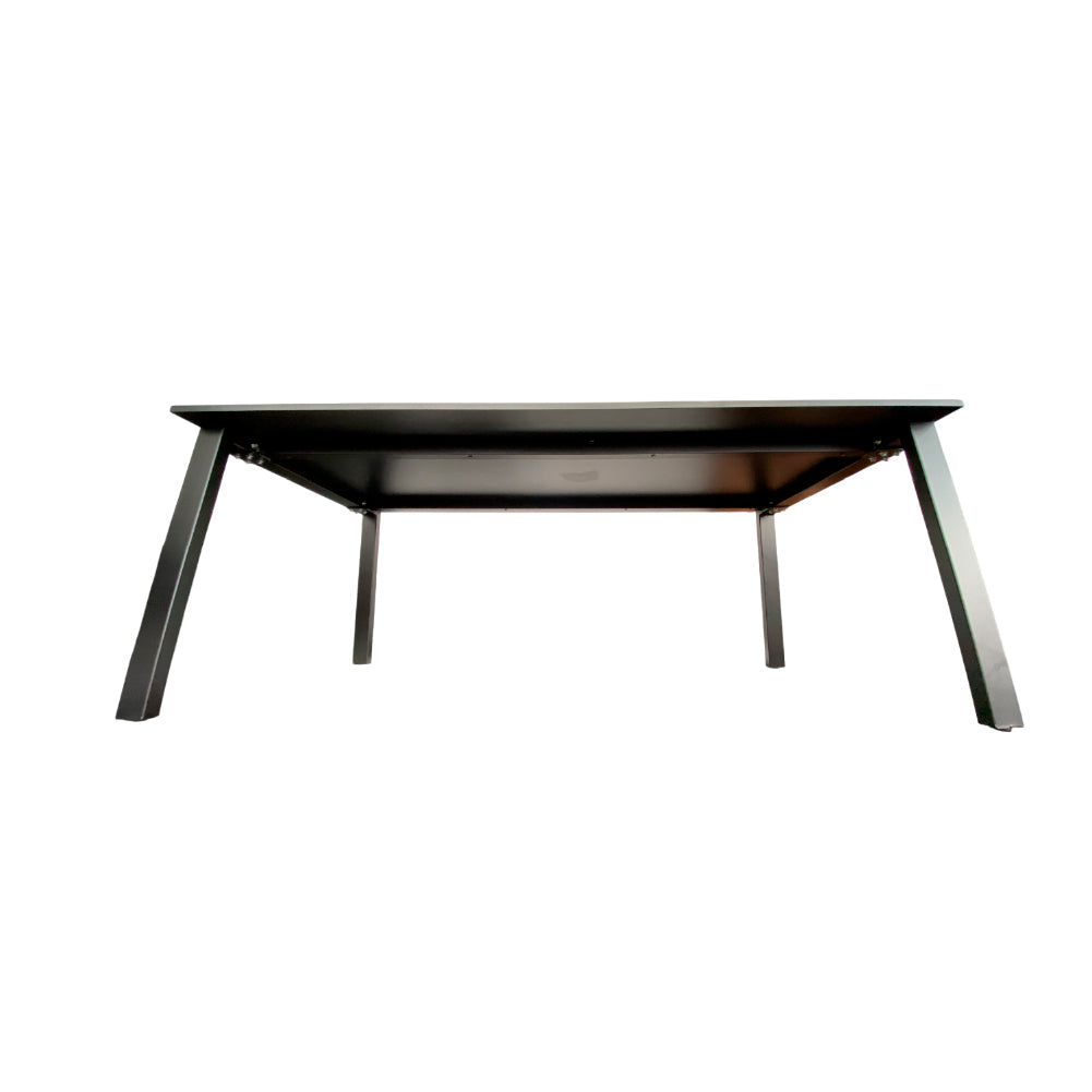 Mesa de junta moderna con estructura metálica - CT-3854
