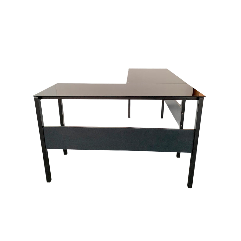 Escritorio de vidrio en L Diseño Moderno - CT-3873