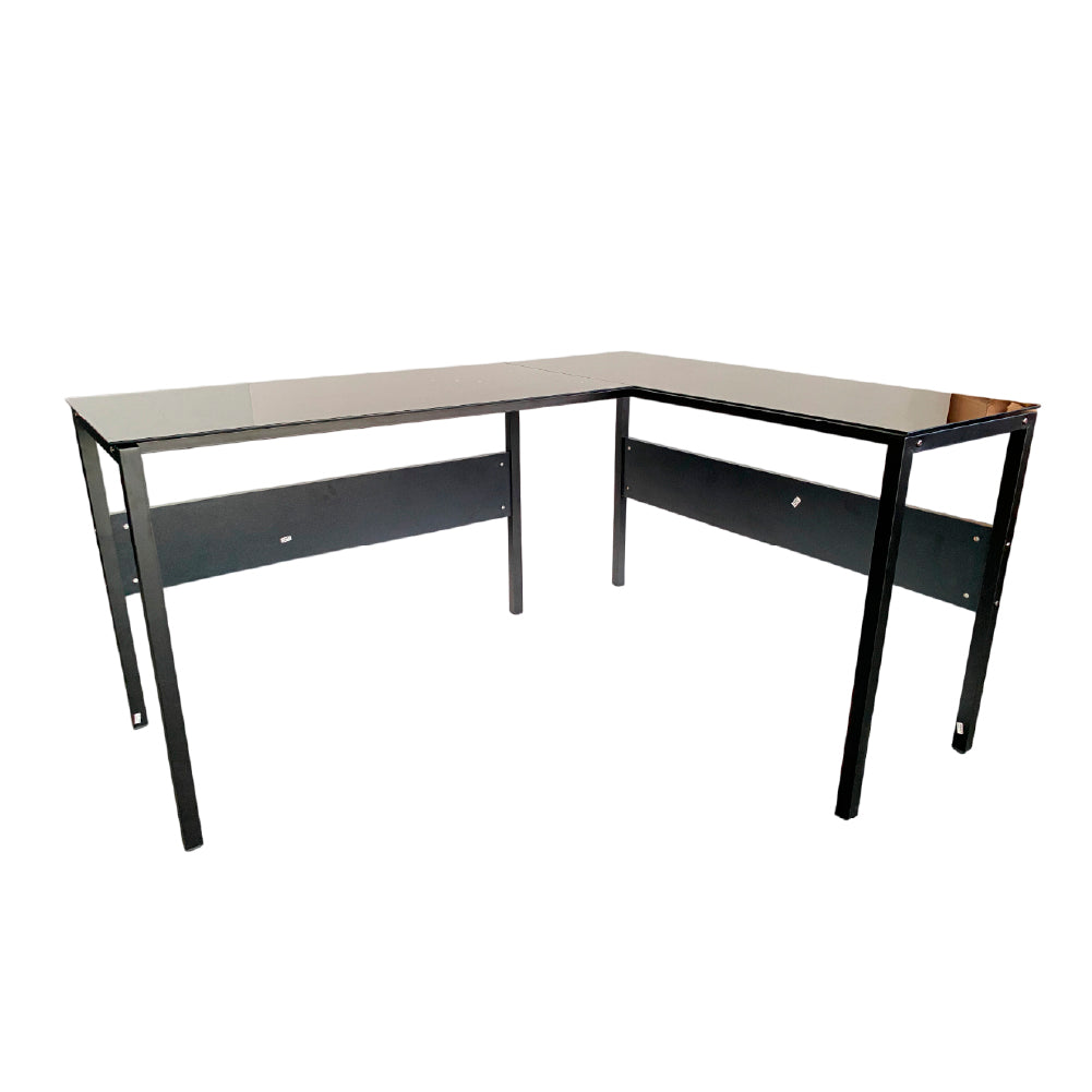 Escritorio de vidrio en L Diseño Moderno - CT-3873