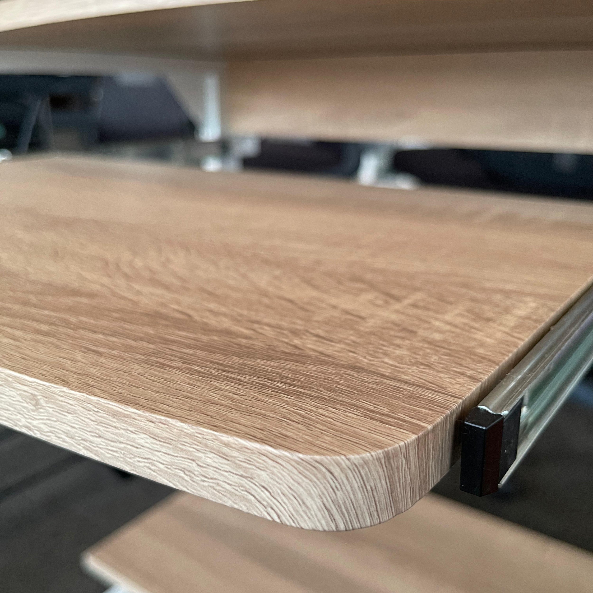 Escritorio versátil elegante color beige madera y metal - CT-2018