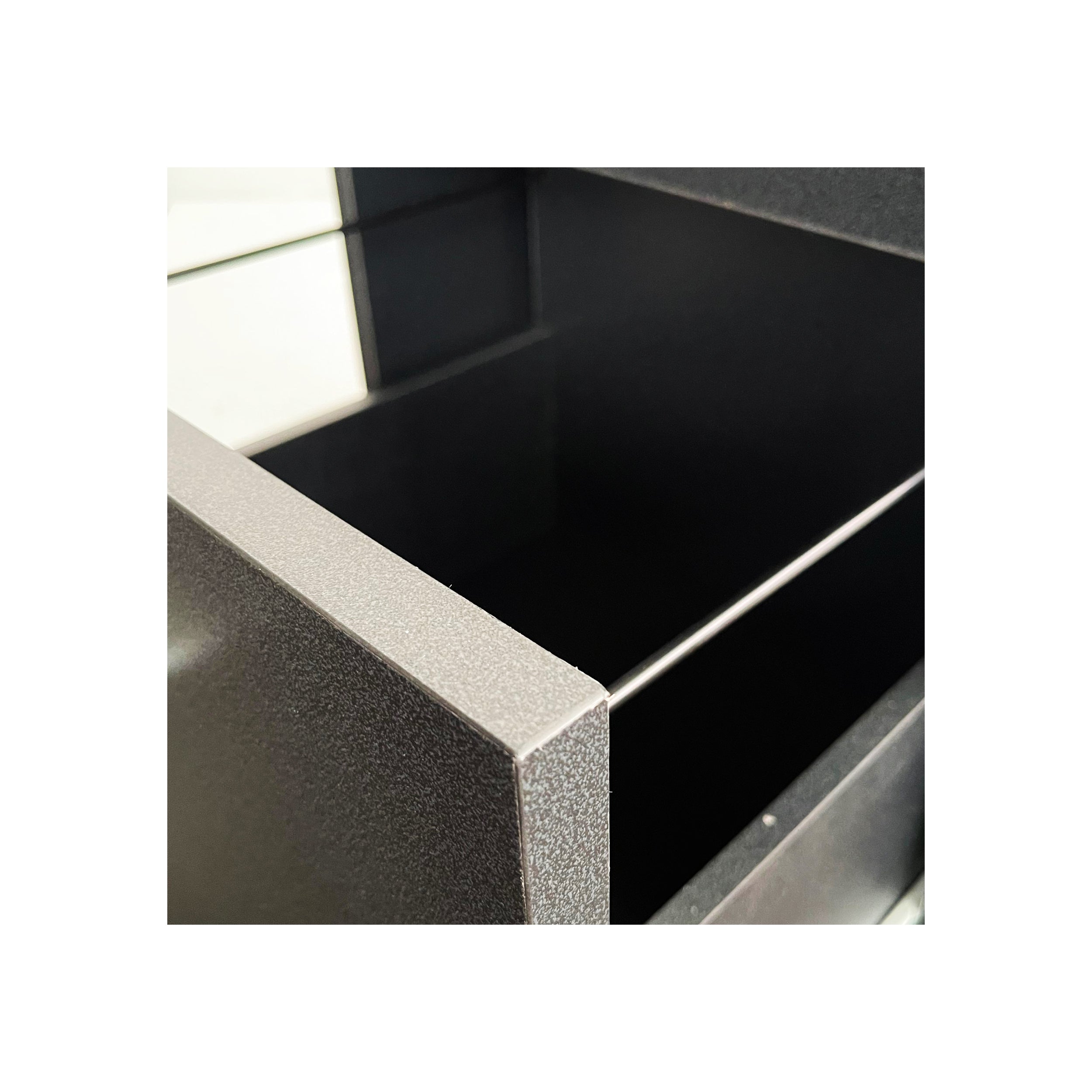 Gavetero   En Melamina con Rodachinas  - Negro S01B