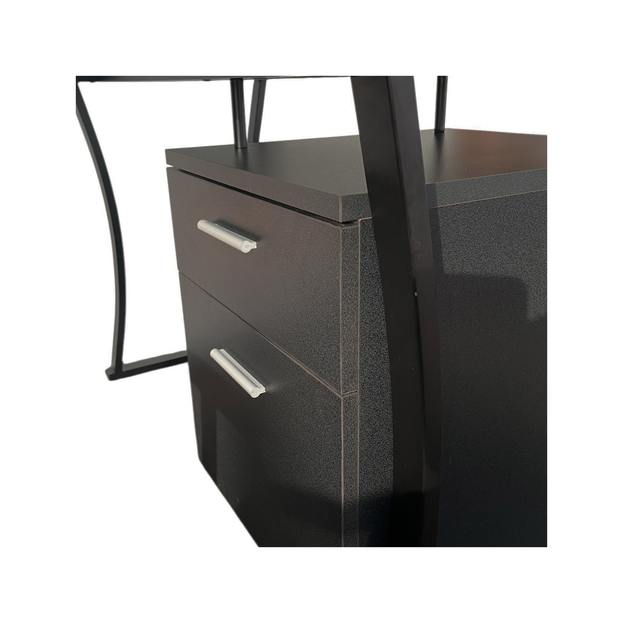 Escritorio diseño moderno con gavetas y estructura madera metal  S-225
