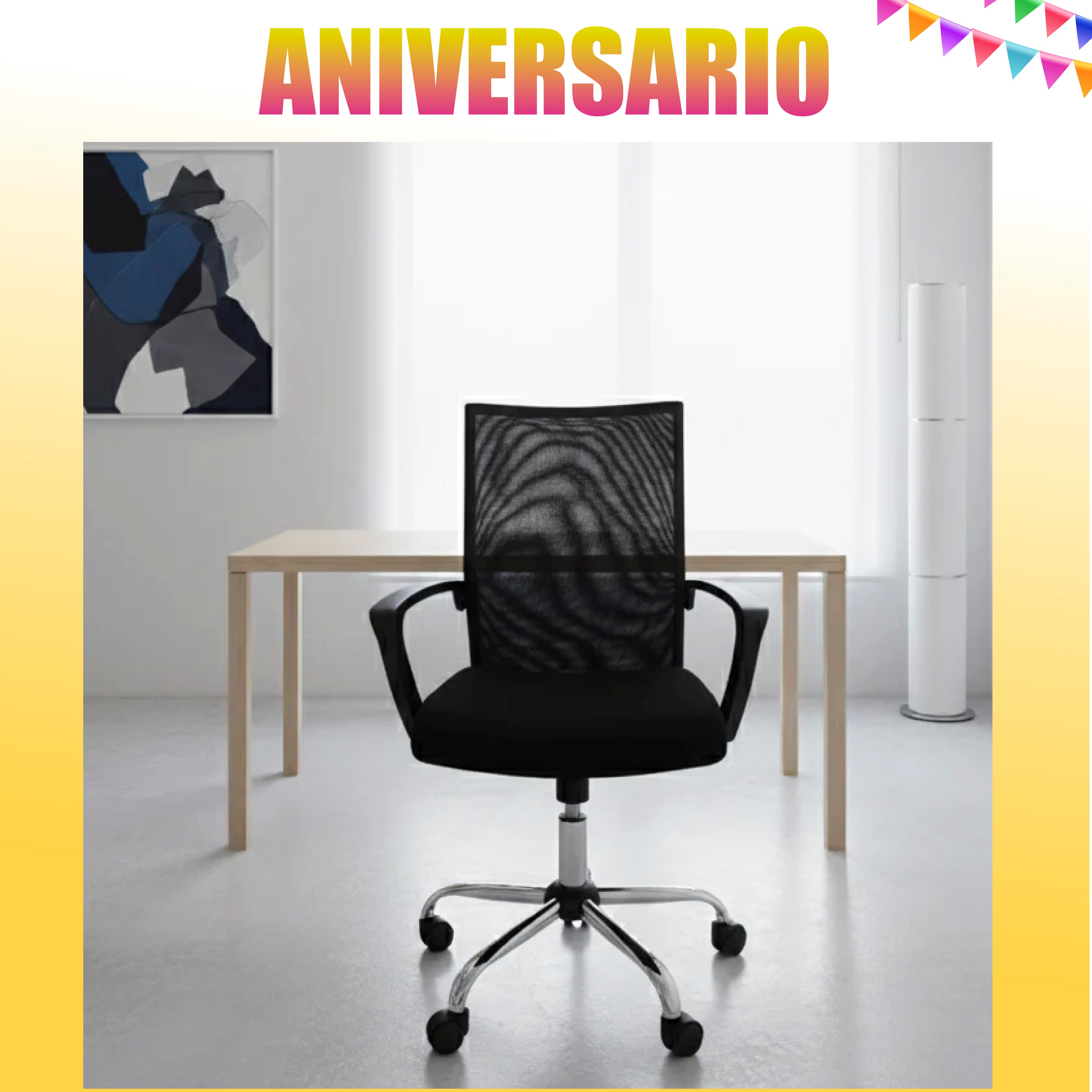 Silla Ergonómica con Respaldo Alto de Malla y Apoyabrazos - Emily