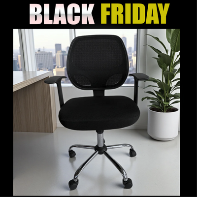 Silla Con Respaldo de Malla y Descansa Brazos - Isabella