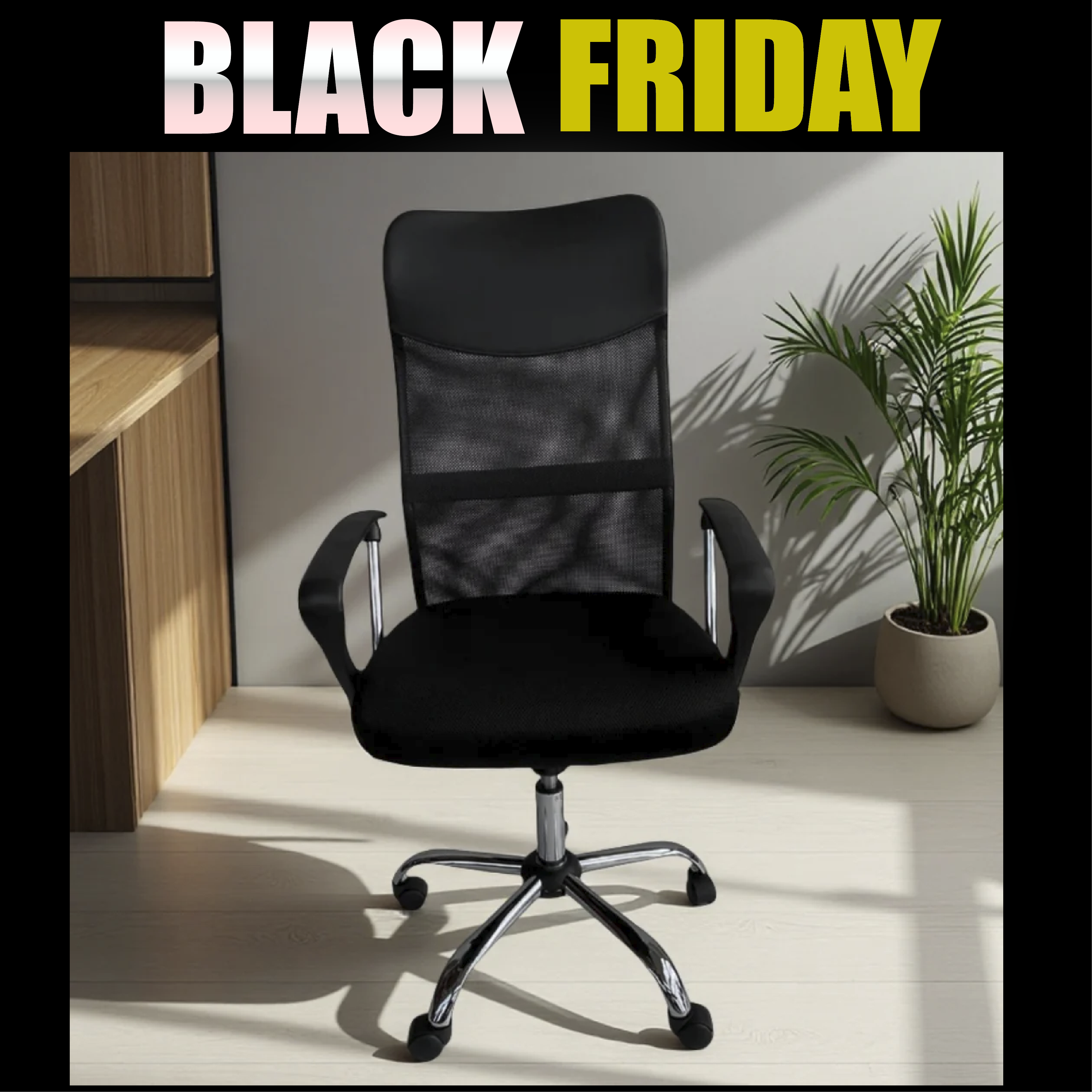 Silla  Altura Ajustable  y Soporte Lumbar - Florida