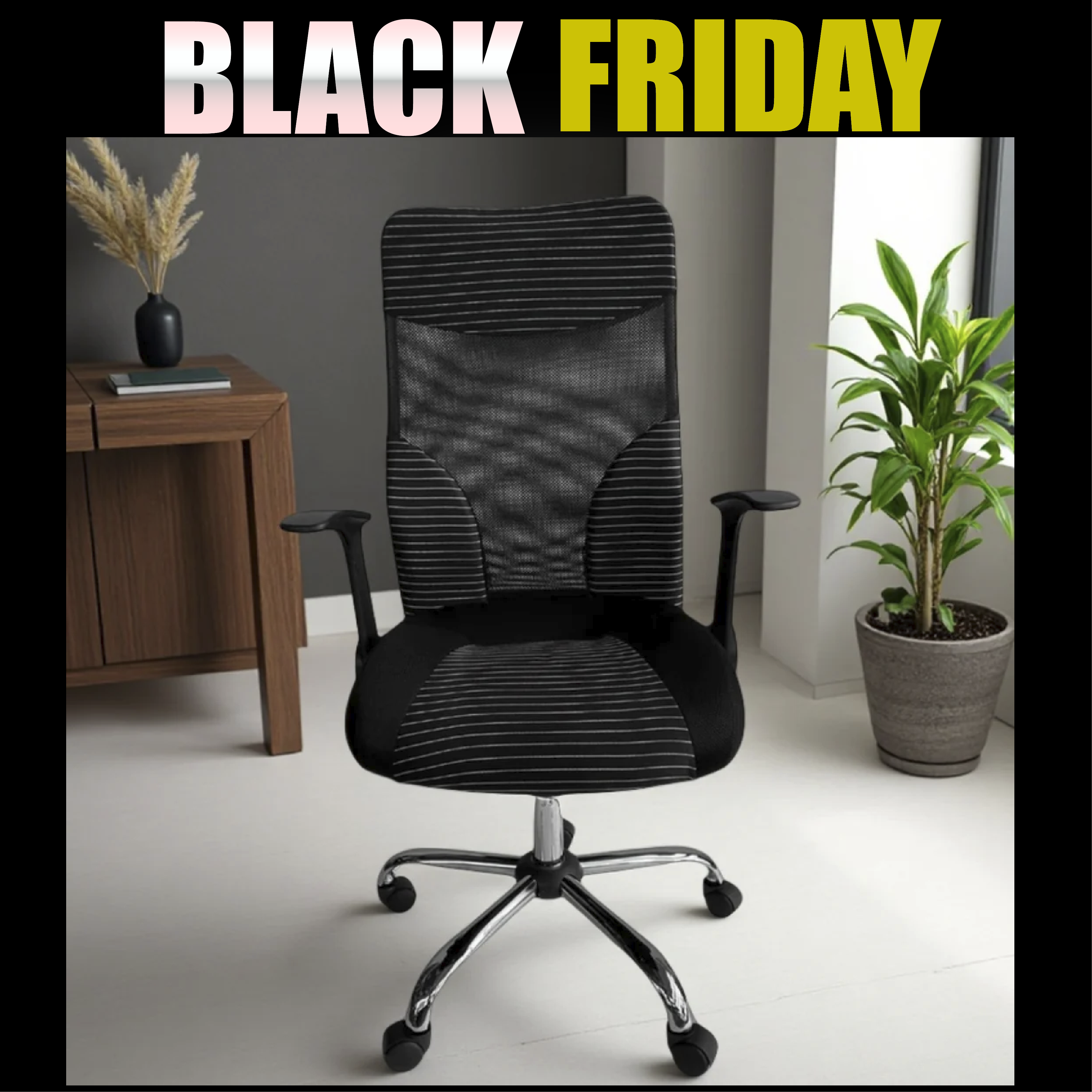 Silla Ergonómica con Respaldo Alto y Soporte Lumbar - Alexa