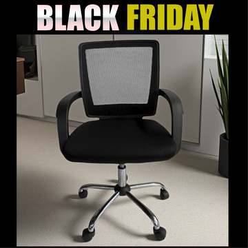 Silla -  Ergonómica con Respaldo de Malla y Apoyabrazos Integrados -  Apolo