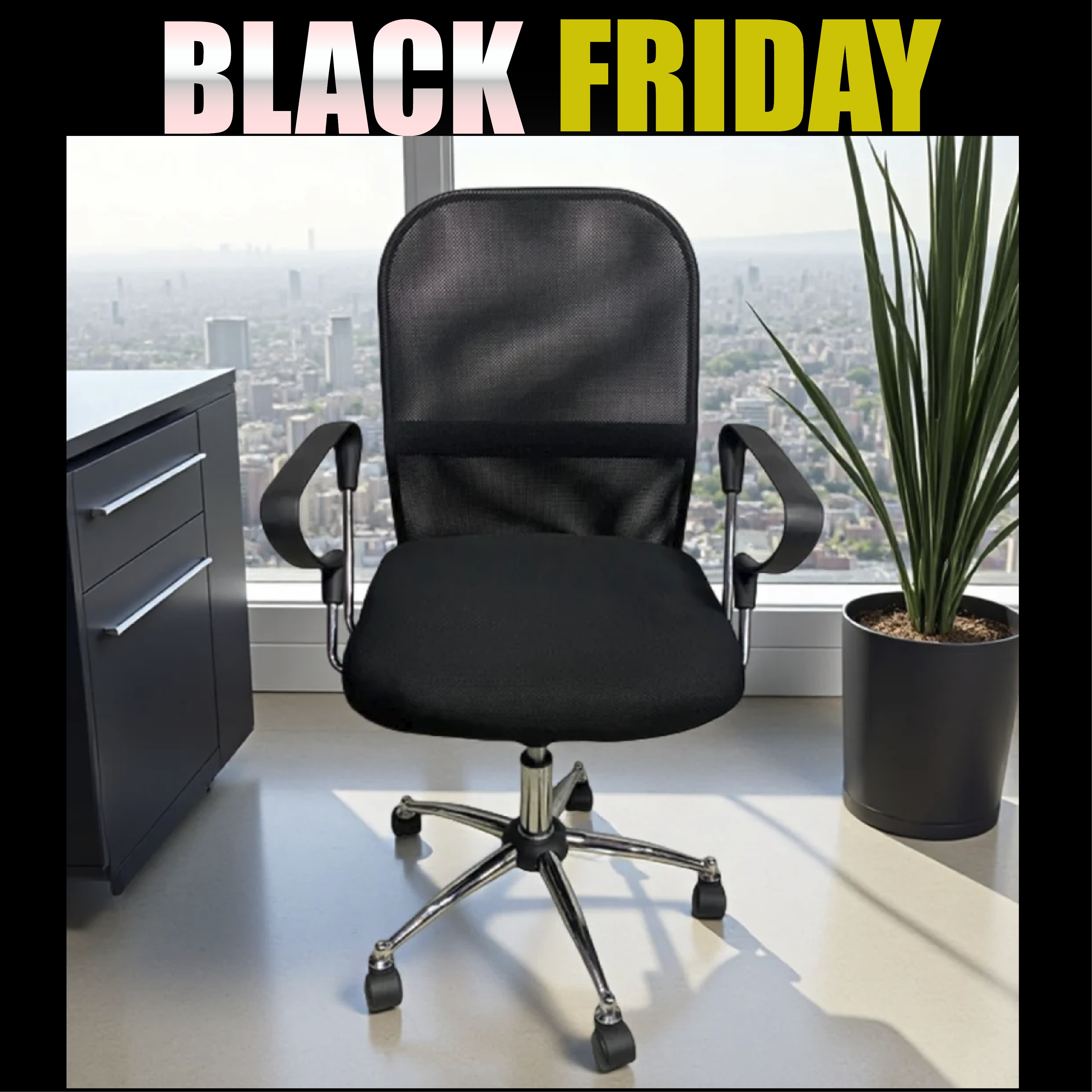 Silla Lia -  Diseño Moderno con Brazos Fijos