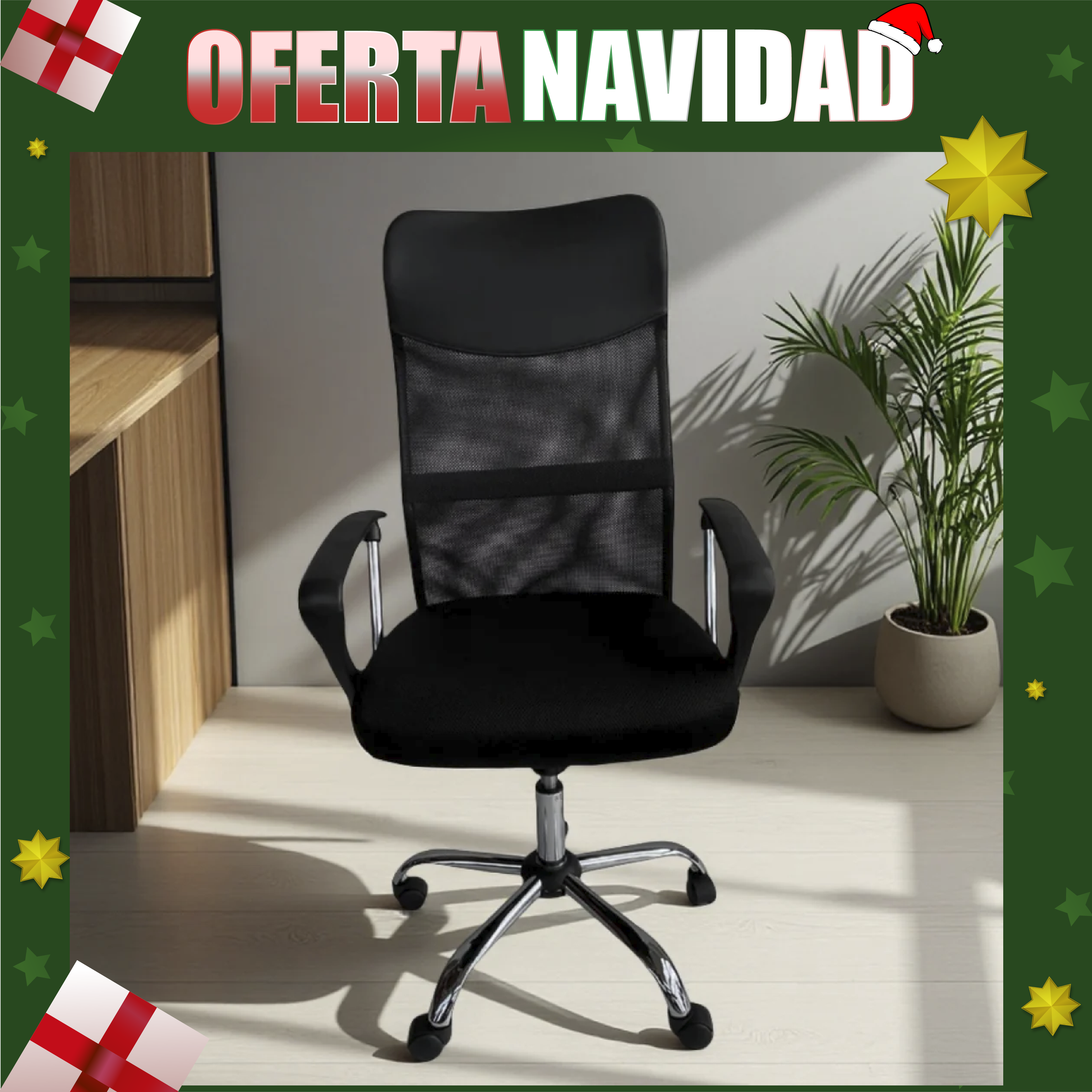 Silla  Altura Ajustable  y Soporte Lumbar - Florida