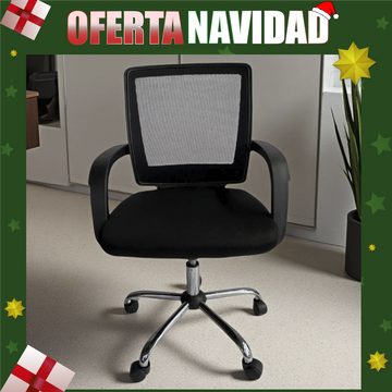 Silla -  Ergonómica con Respaldo de Malla y Apoyabrazos Integrados -  Apolo