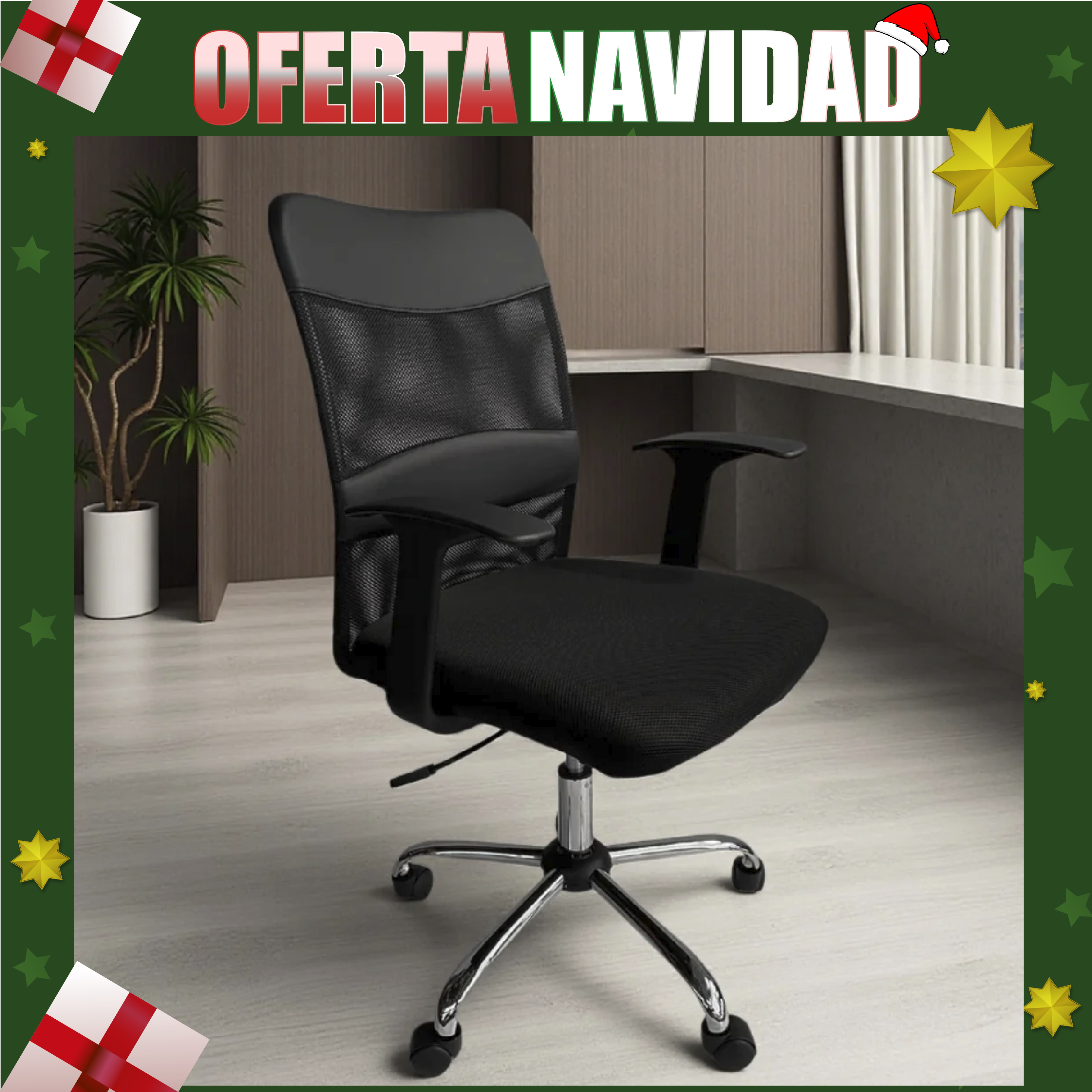 Silla Ergonómica Respaldo de Malla - Víctor