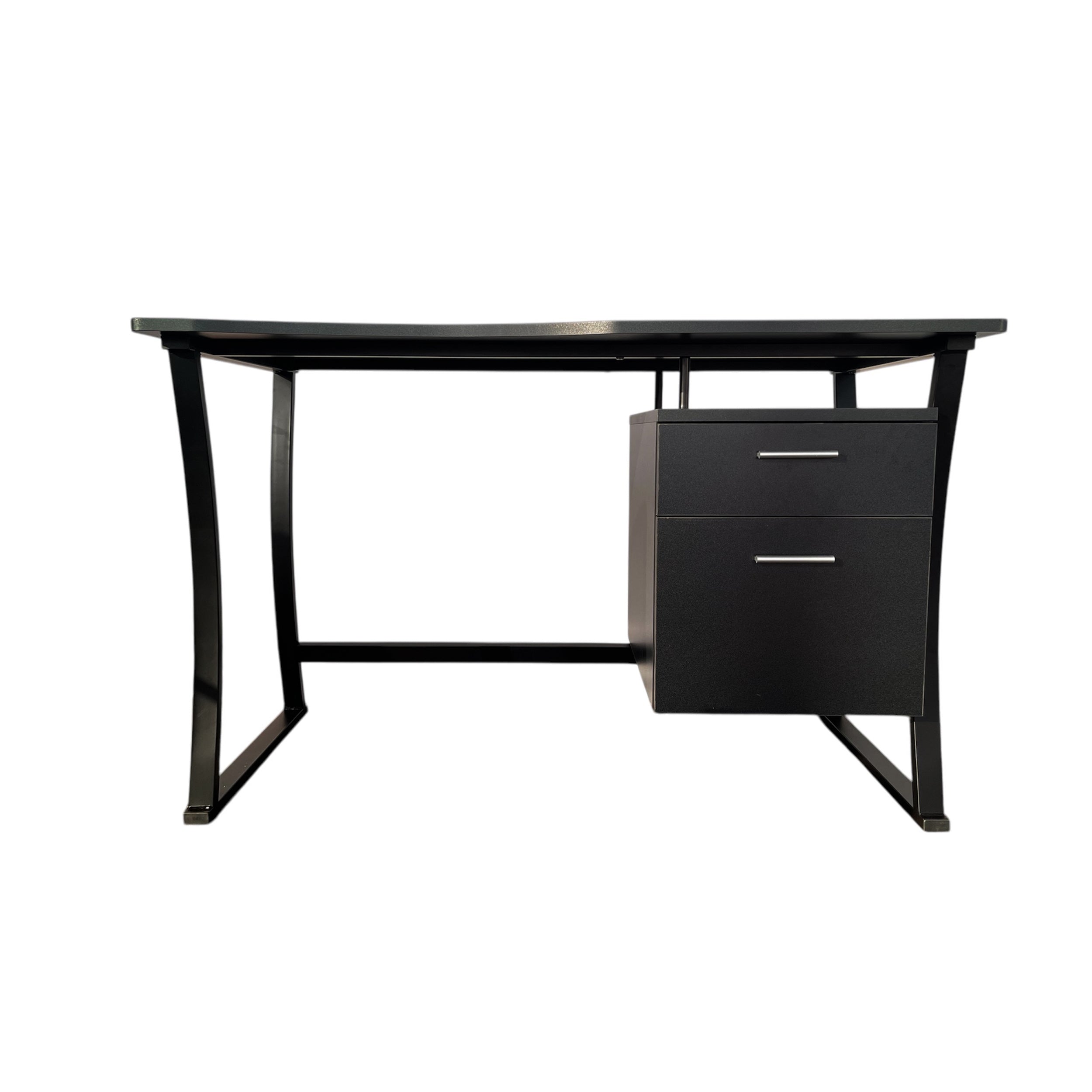 Escritorio diseño moderno con gavetas y estructura madera metal  S-225