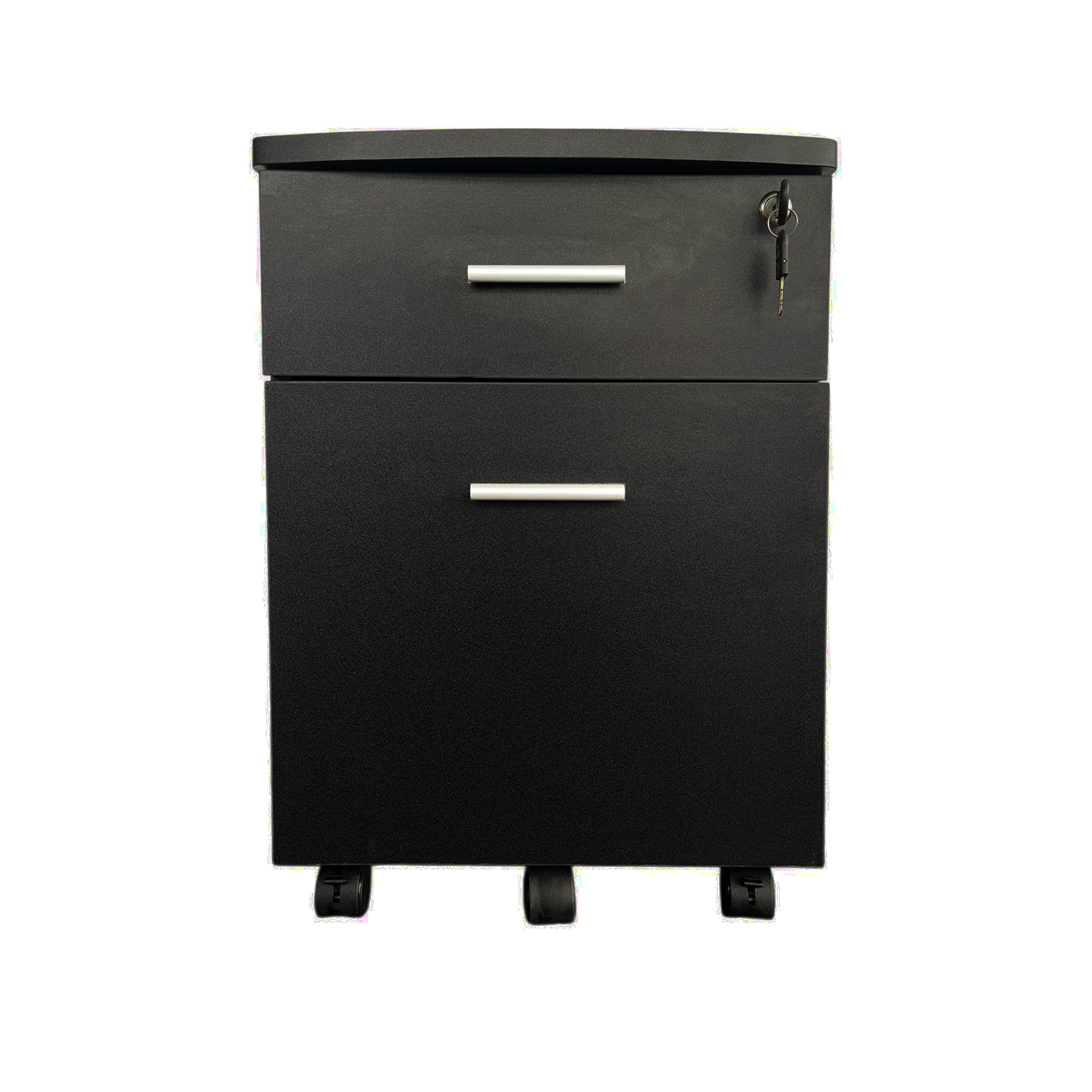 Gavetero   En Melamina con Rodachinas  - Negro S01B