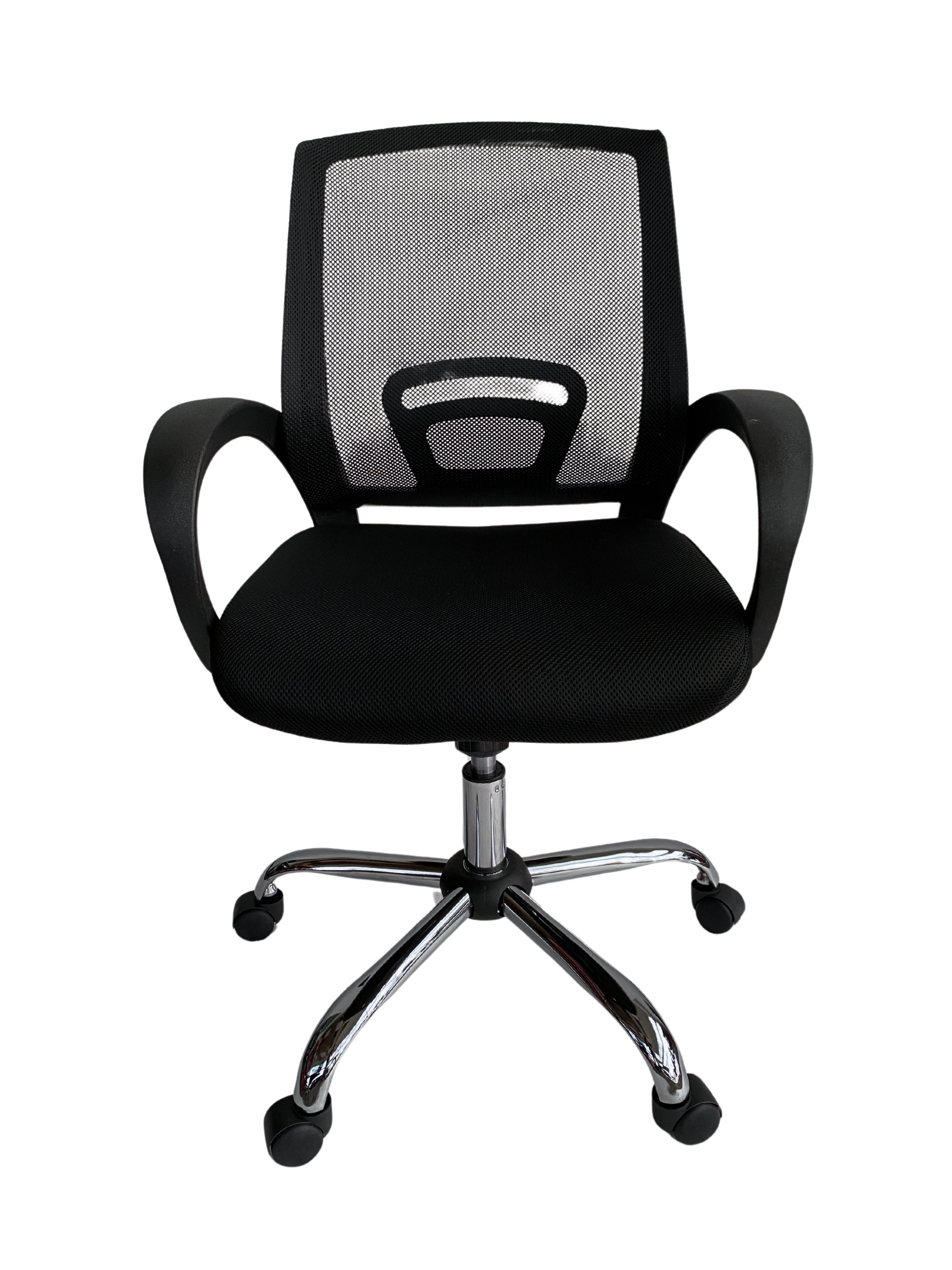 Silla Ergonómica con Respaldo de Malla y Base Cromada - Rafaela