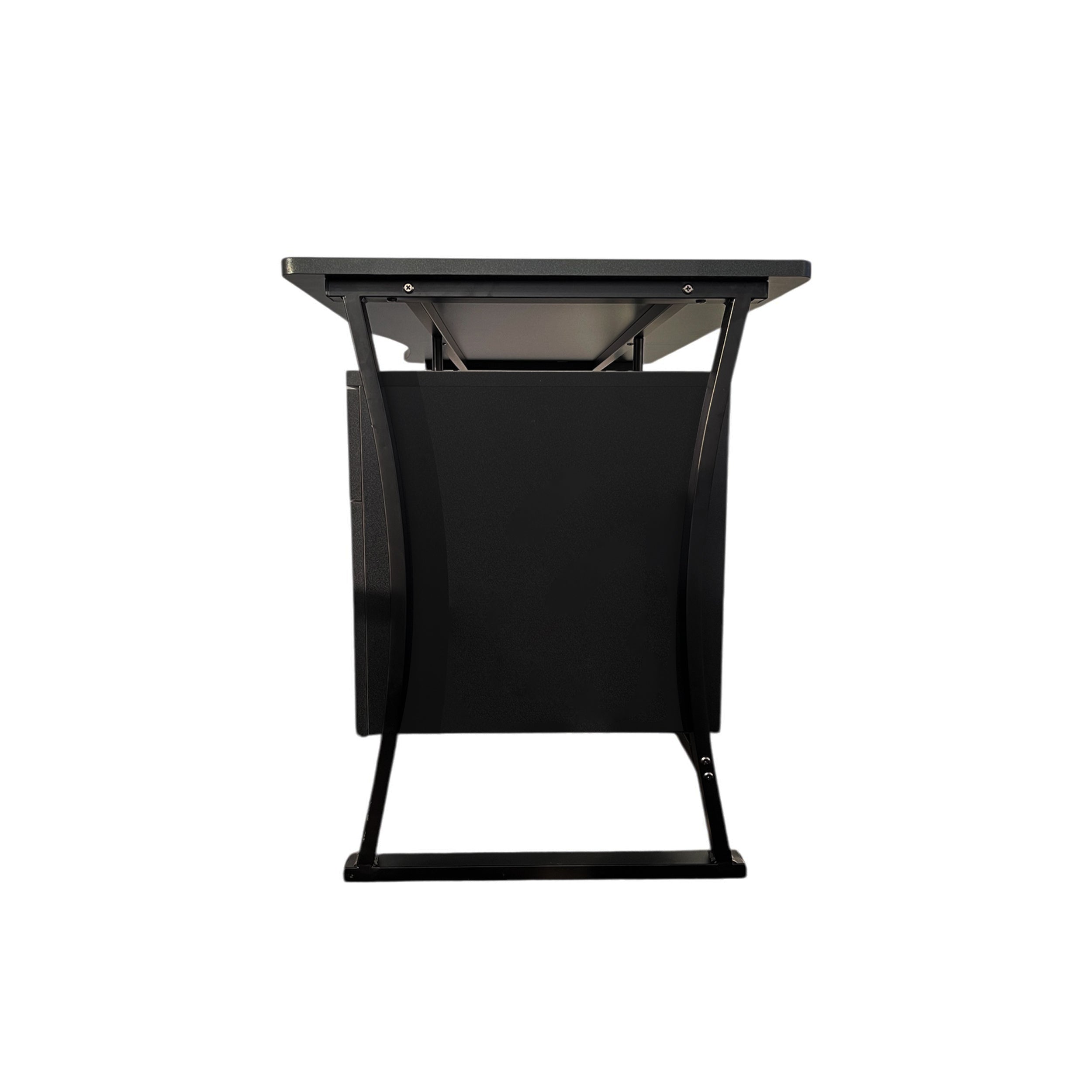 Escritorio diseño moderno con gavetas y estructura madera metal  S-225