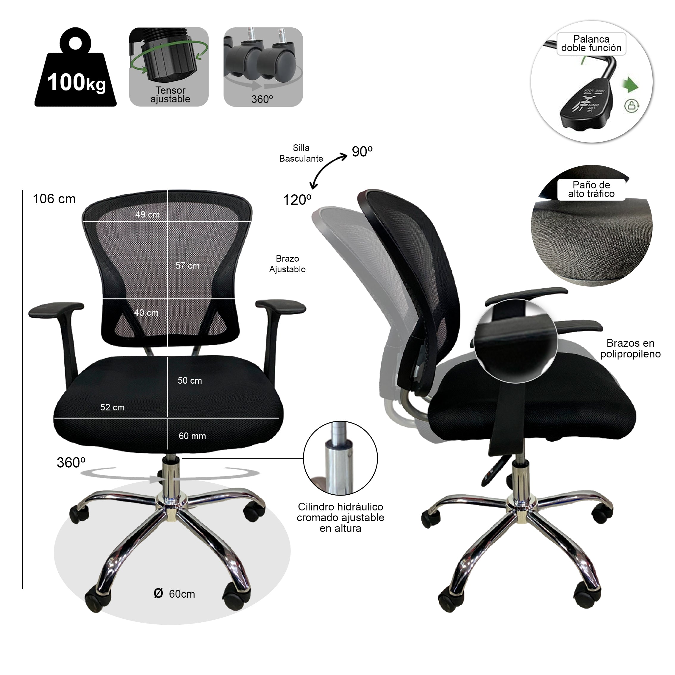 Silla Katrina - Ergonómica Diseño Moderno Premium
