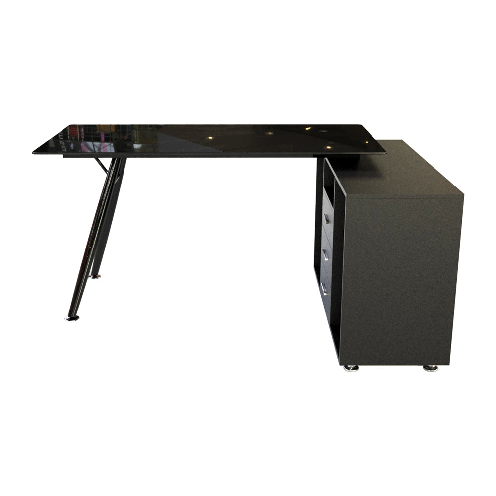 Escritorio premium moderno vidrio y metal  alta durabilidad - RX-D1168