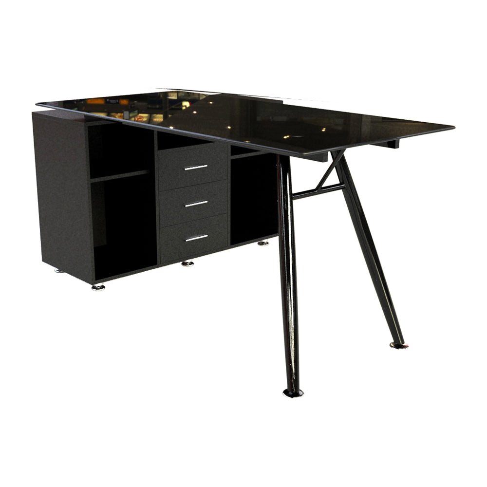 Escritorio premium moderno vidrio y metal  alta durabilidad - RX-D1168