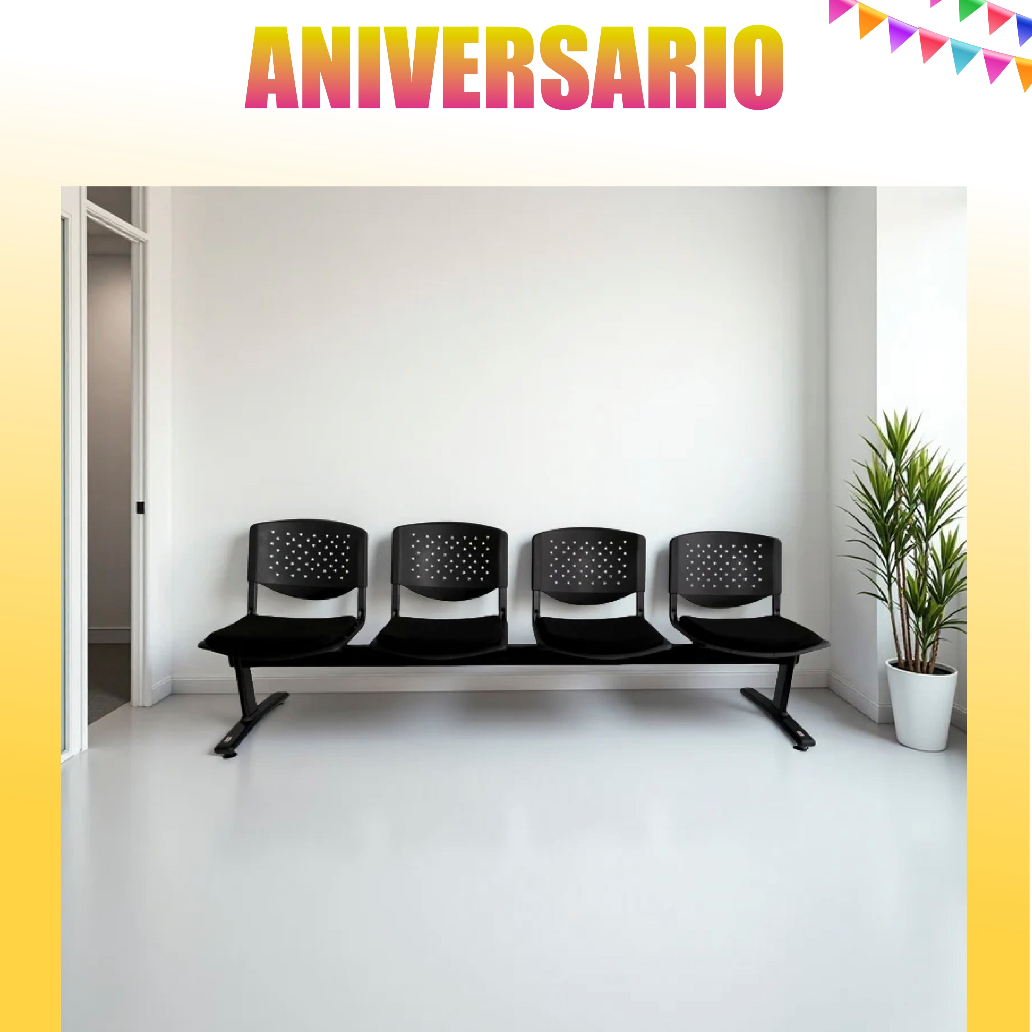 Silla de Espera 4 Puestos - Tándem Premium