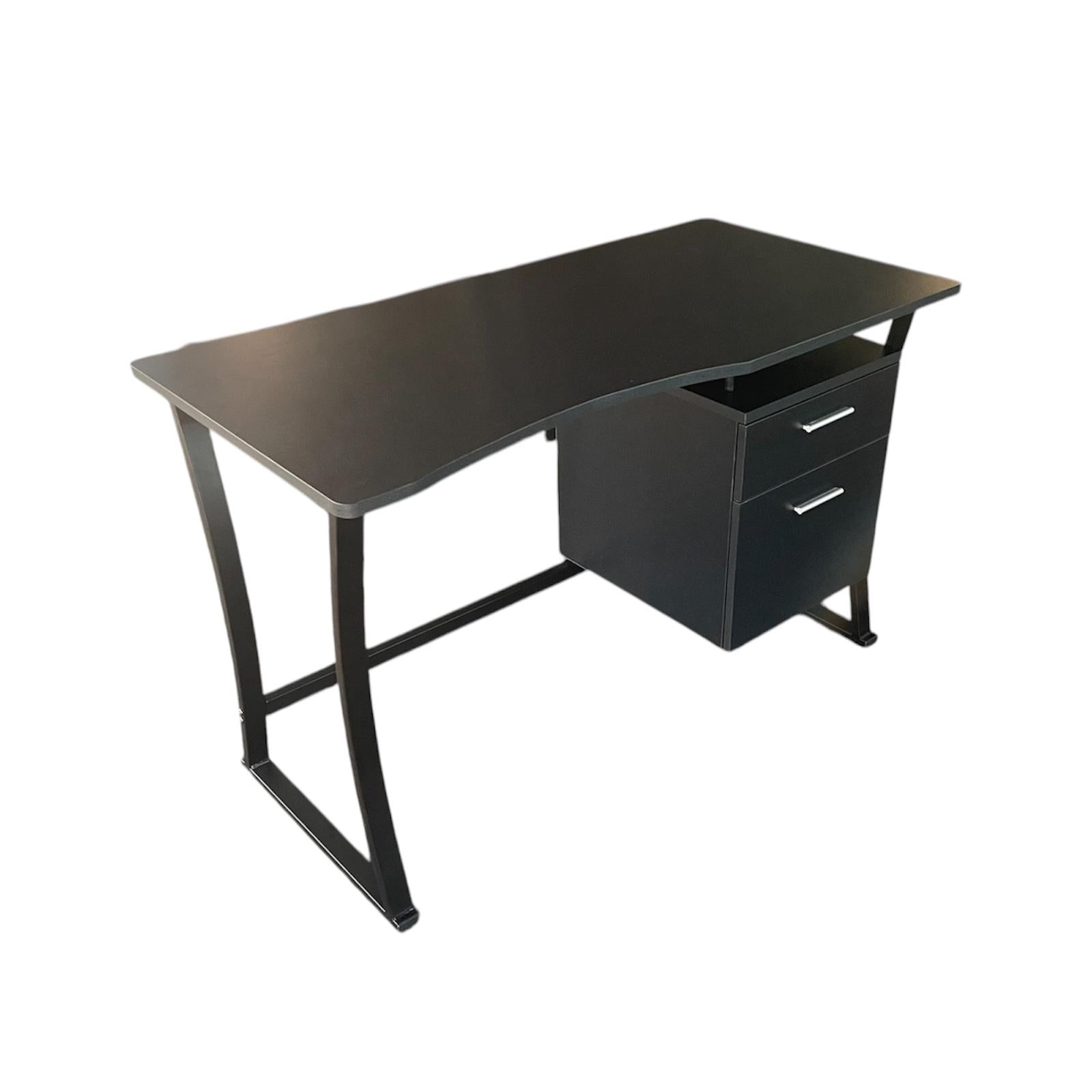 Escritorio diseño moderno con gavetas y estructura madera metal  S-225