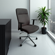 Silla Ejecutiva Ergonómica con Respaldo Alto y Base Metálica - Verona