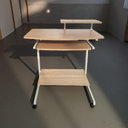Escritorio versátil elegante color beige madera y metal - CT-2018